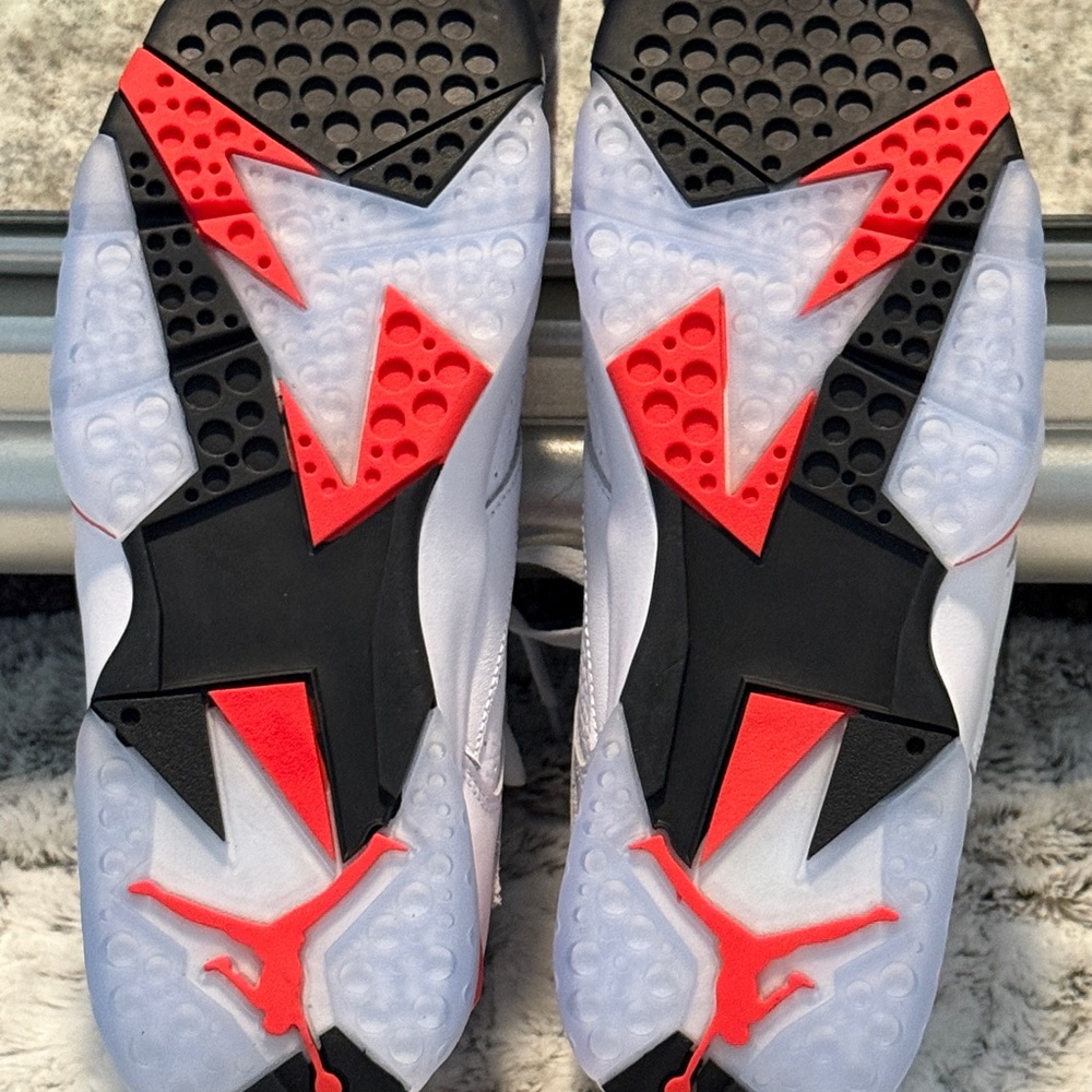Air Jordan 7 Retro CU9307-160 | White/Infrared Sneaker | Men’sShoes Size 7.5 - Picture 5 of 6